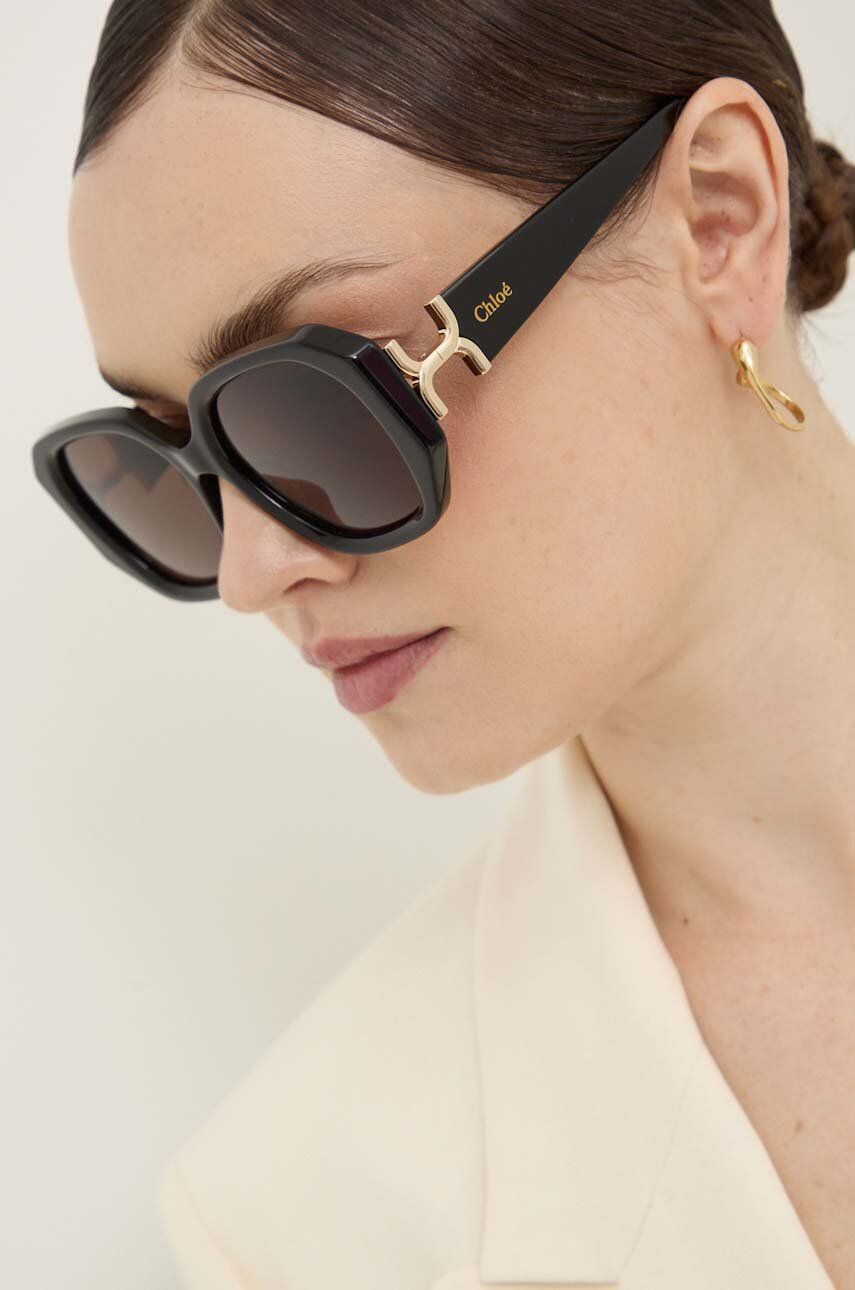 

Солнцезащитные очки Chloé Chloe, черный