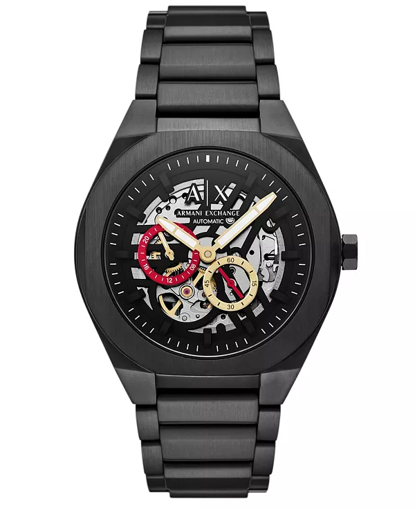 

Мужские часы Armani exchange sync automatic из черной нержавеющей стали, 44 мм A|X Armani Exchange, black