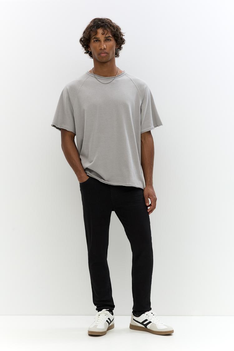 

Базовые узкие джинсы Pull And Bear, черный