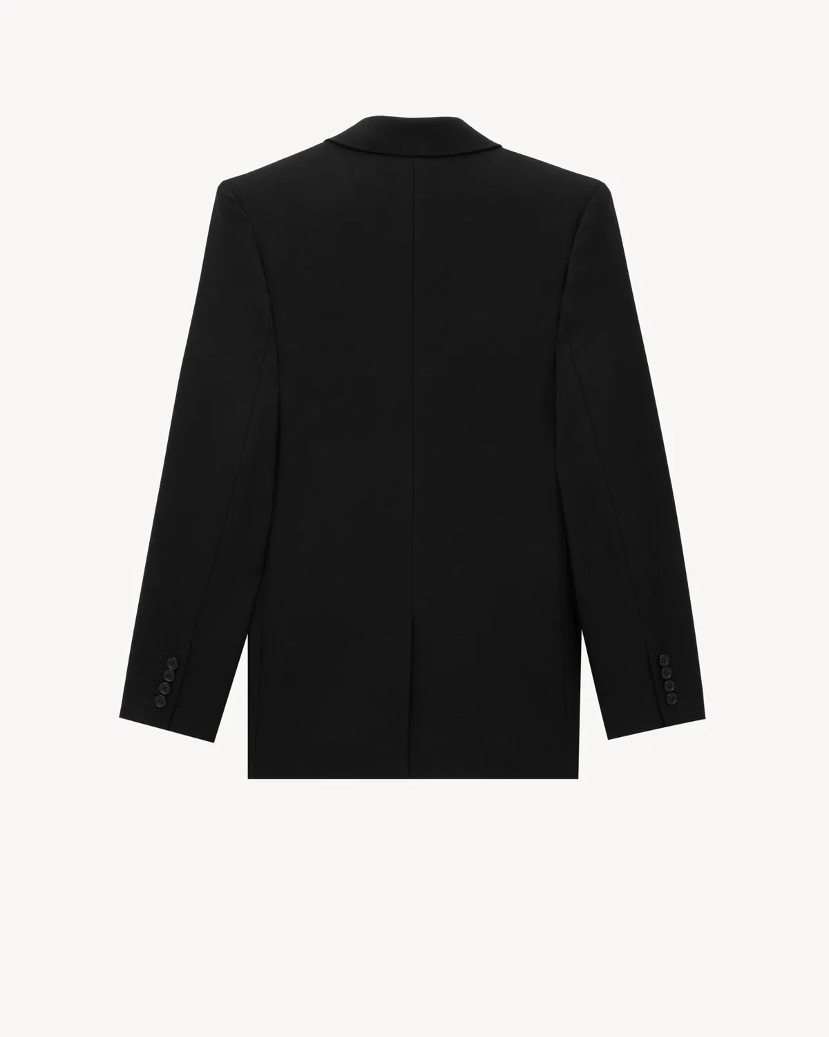 Пиджак CASSANDRE из шерстяной габардины SAINT LAURENT, черный — фото 3