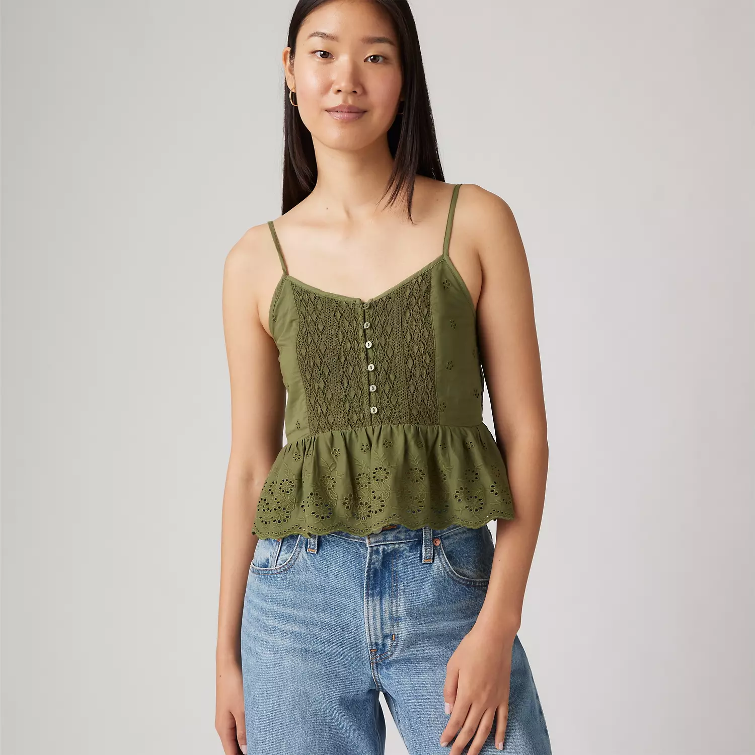 

Блузка Кора Levi's, цвет Sea Moss - Green