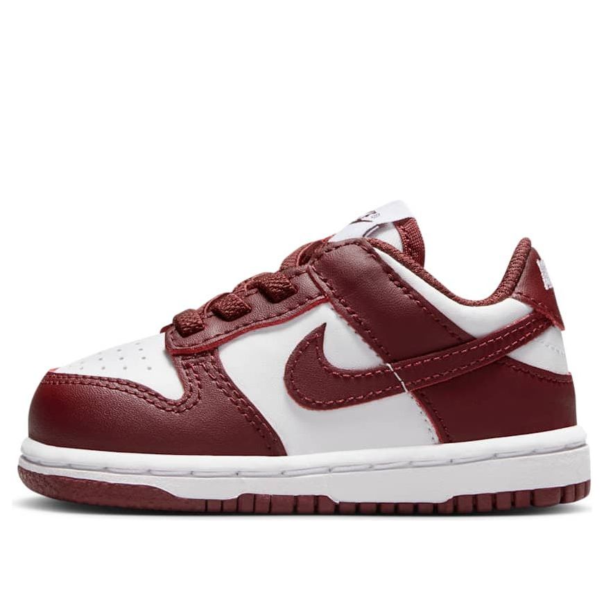 

Кроссовки (TD) Nike Dunk Low 'White Gym Red Redwood', белый