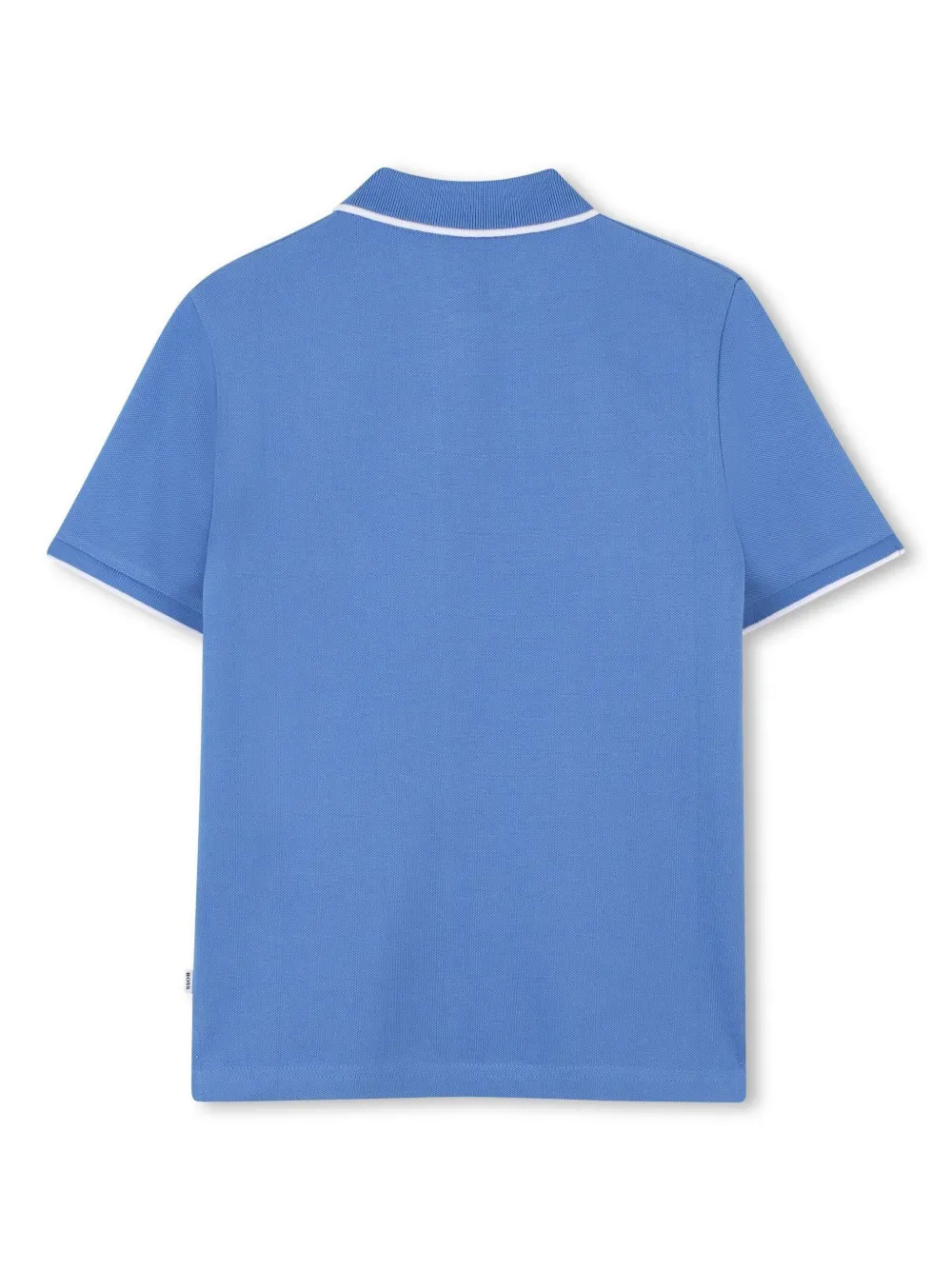 Рубашка поло с короткими рукавами BOSS Kidswear, синий — фото 2