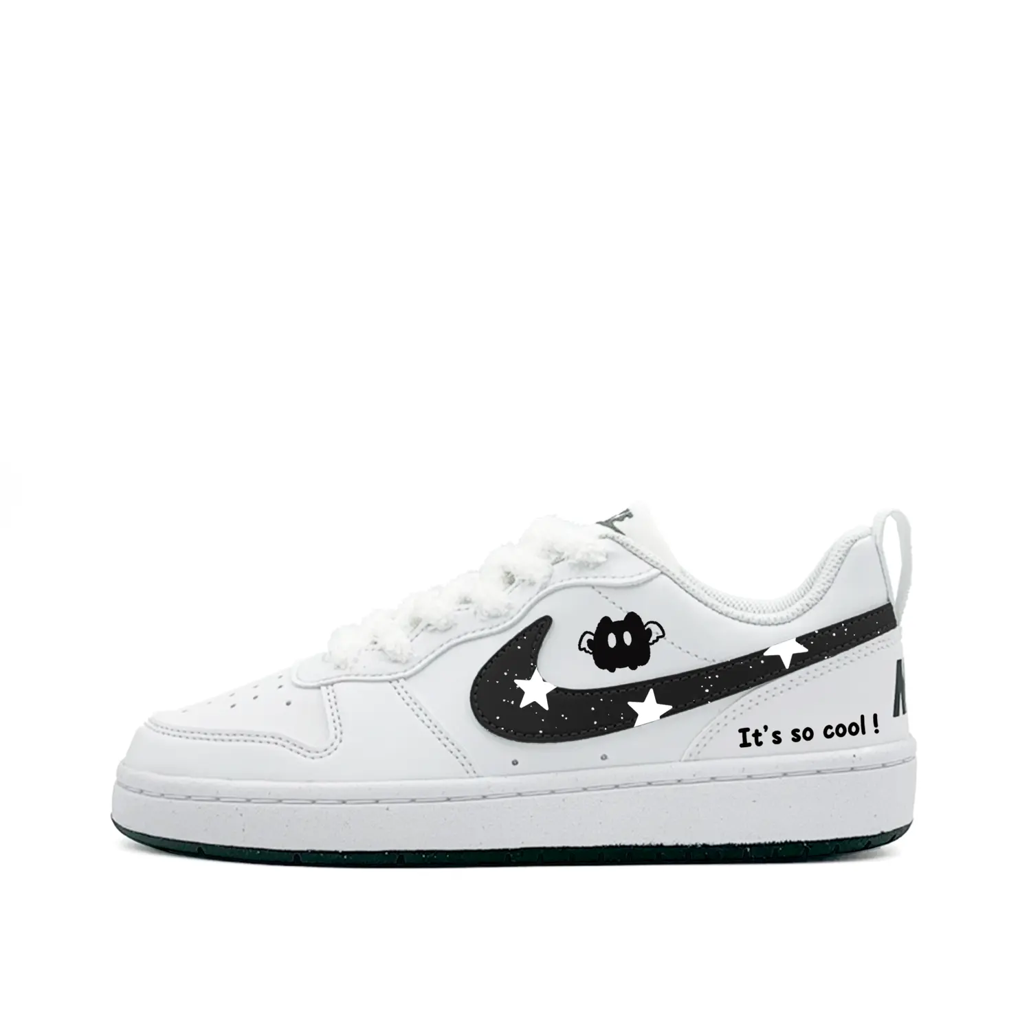 

Кроссовки для скейтбординга Court Borough с износостойкой подошвой и низким верхом для детей Nike, черный