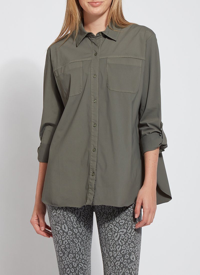 

Спортивная рубашка Camper Button Down Lyssé New York, цвет spruce