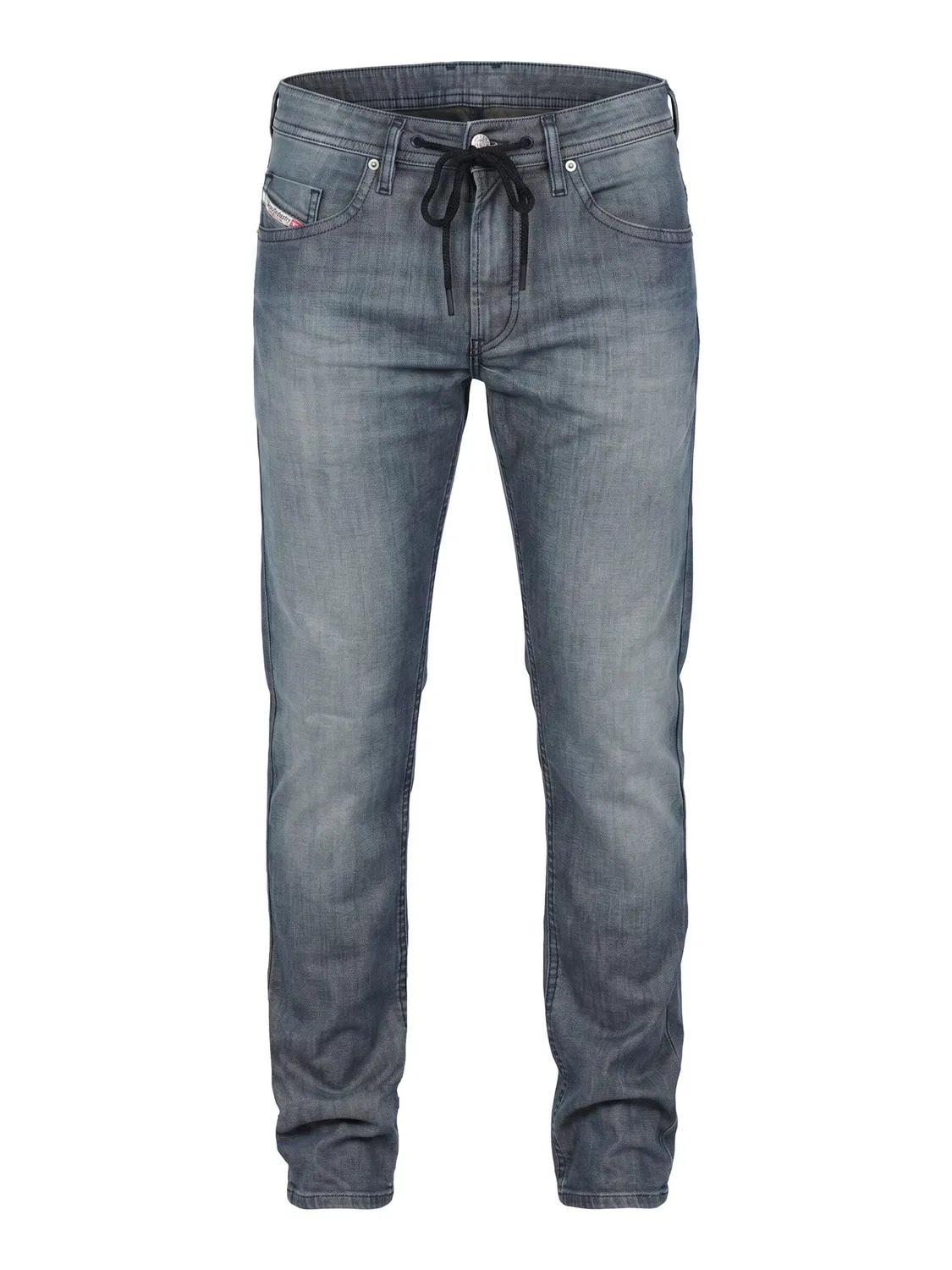Джинсы узкого кроя Diesel THOMMER JOGGJEANS Superstretch & Supersoft серого цвета
