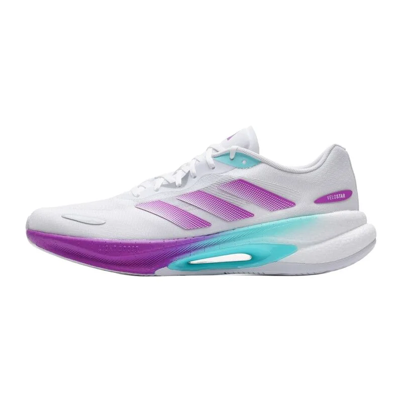 Adidas VELOSTAR Breathable Cushioning Lightweight Casual Running Shoes Unisex белый фиолетовый