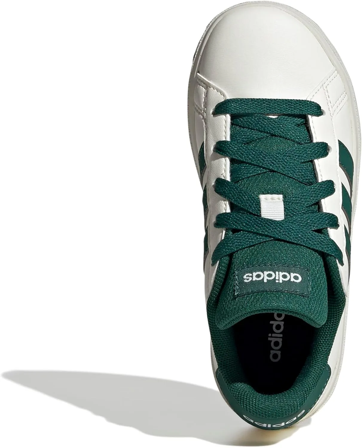 Теннисные кроссовки унисекс Kinder Grand Court Lifestyle на шнуровке, теннисные кроссовки adidas, кремовый — фото 2