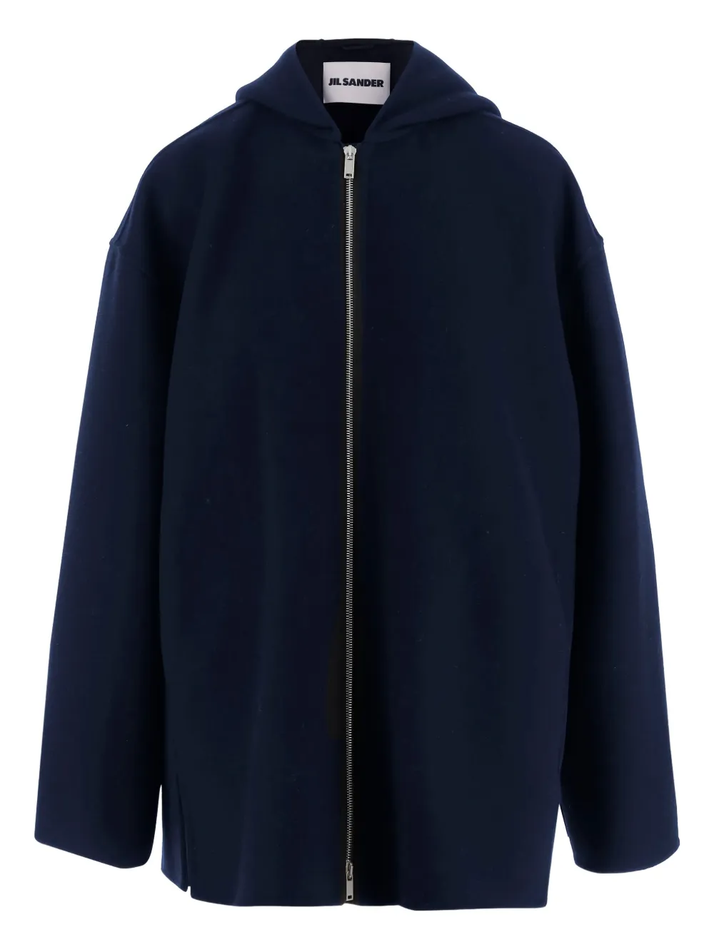 

Шерстяная куртка с капюшоном JIL SANDER, черный