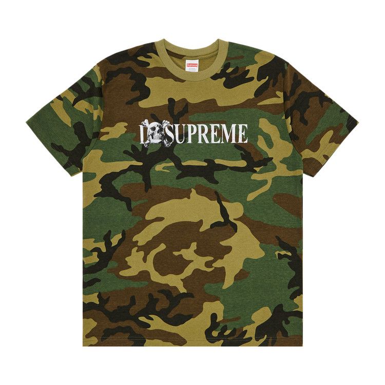

Футболка Supreme Skull Tee, Woodland Camo