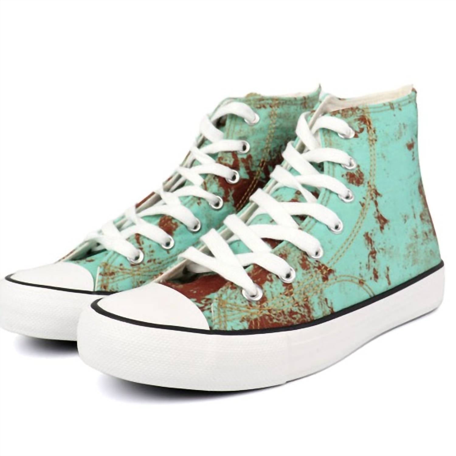 Женские высокие кроссовки Star 24 цвета ржавой бирюзы Everglades, цвет rusted turquoise