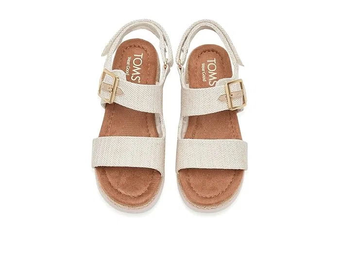 Босоножки на каблуке Giana TOMS Kids, Natural — фото 3