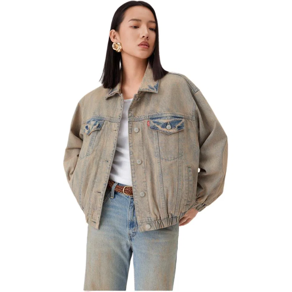 Джинсовая куртка женская Rose Lapel moderate straight fit Levis