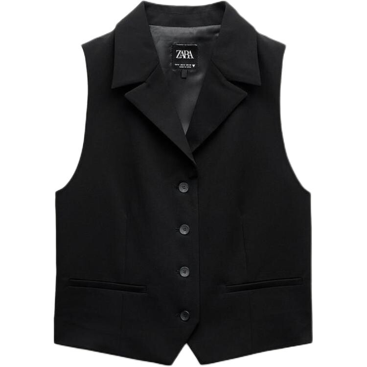 

Trf Жилет женский черный Zara