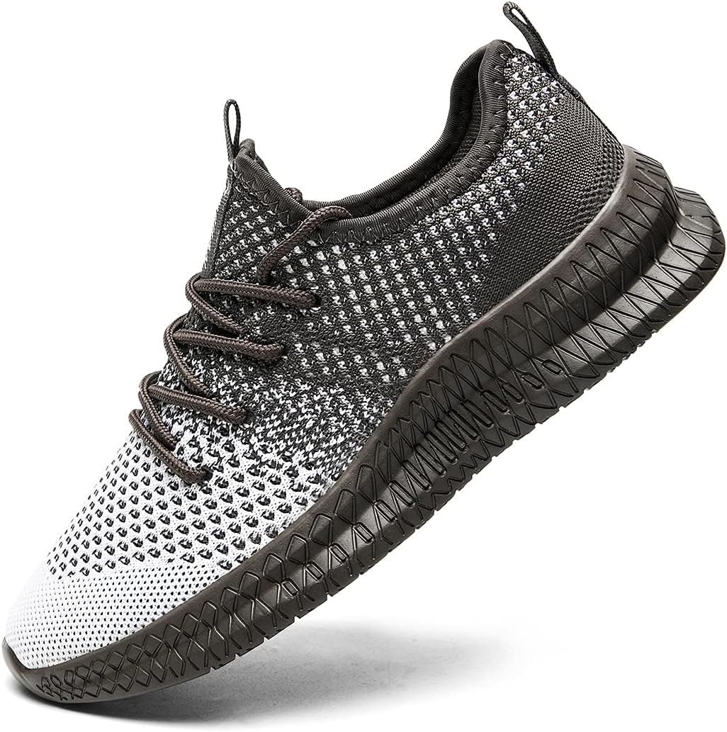 

Мужские кроссовки FUJEAK для бега, повседневные дышащие прогулочные обувь, спортивные кроссовки для тренажерного зала и тенниса, слипоны, удобные и легкие, темно-серый