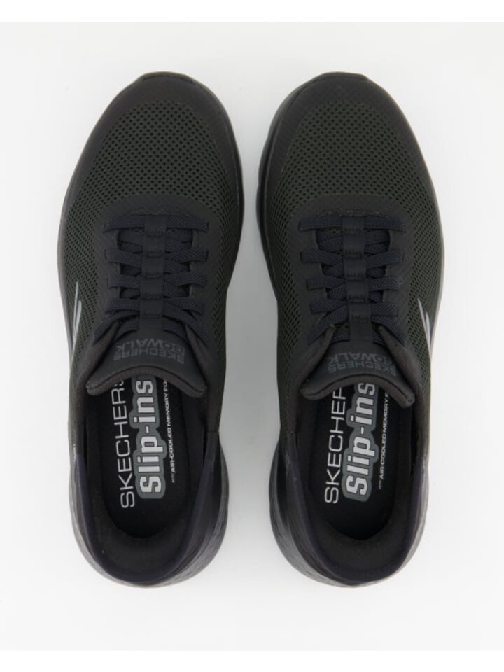Кроссовки на шнуровке Skechers, черный — фото 4