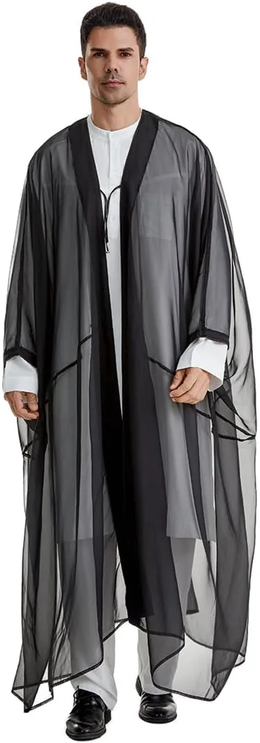 

Мужской арабский кардиган-кафтан Oversize с открытыми проймами QingForBesty