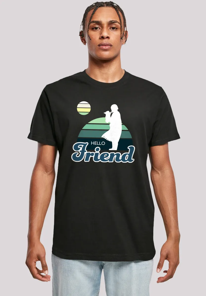 

F4NT4STIC Футболка "Star Wars The Mandalorian Hello Friend", премиум качество, черный