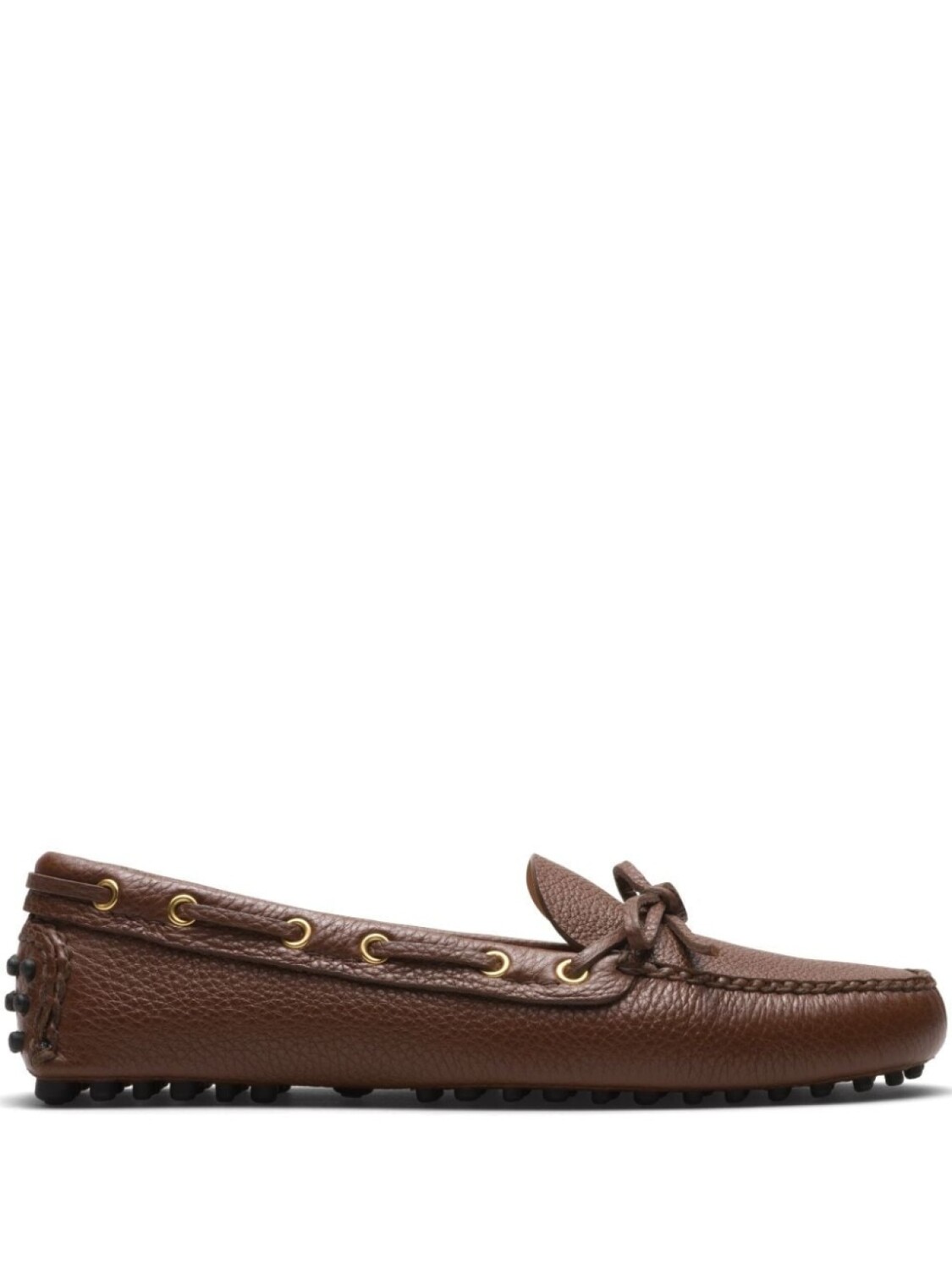 Car Shoe мокасины из зернистой кожи, коричневый