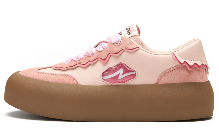 

Кроссовки HERLOOK Skateboarding Shoes Women's Low-top Pink, цвет Strawberry Shake