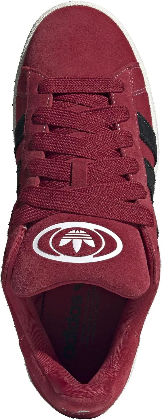 Кроссовки Adidas мужские Campus 00S с шнуровкой для повседневной носки - красные, красный/черный/белый — фото 4