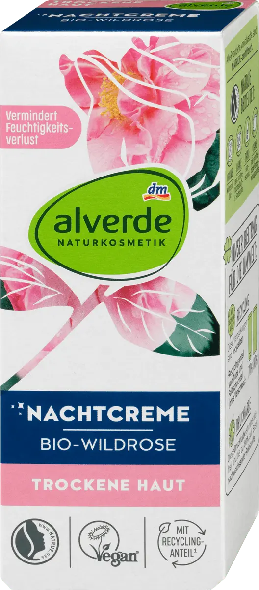 Крем для лица Alverde — Ночной «Дикая роза» NATURKOSMETIK, 50 мл — фото 2