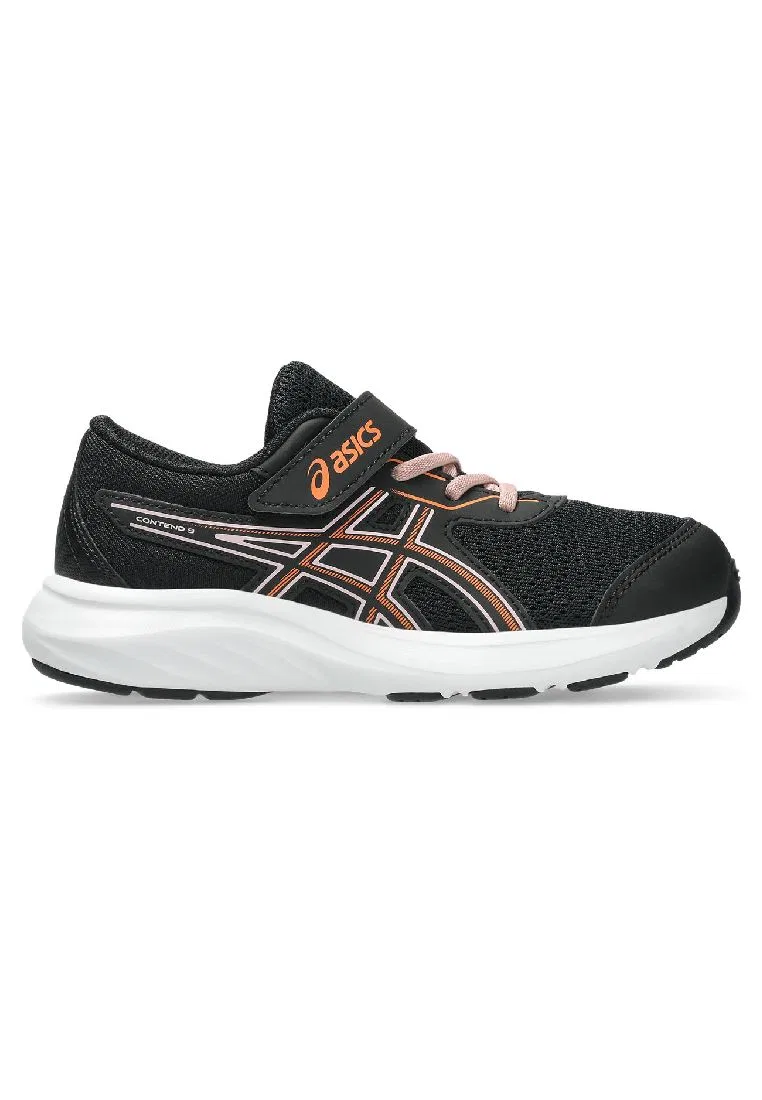 Кроссовки детские, беговые, модель Contend 9 PS, ASICS, черный