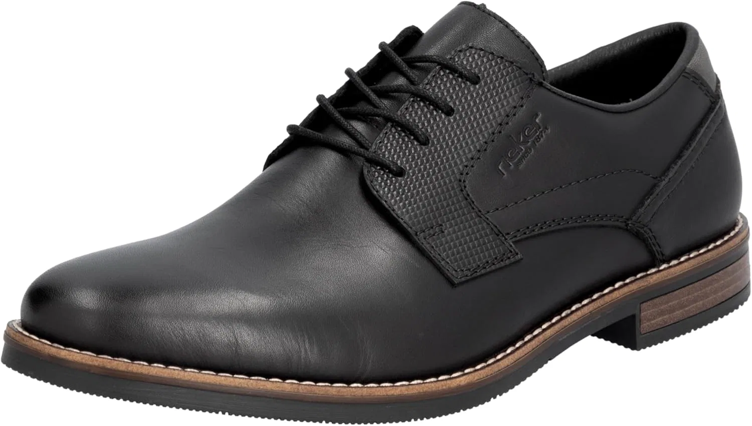 Мужские туфли Rieker 13523 на шнуровке, Black 00