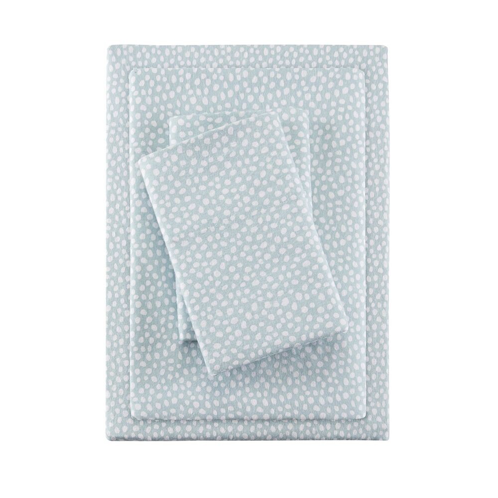

Комплект постельного белья True North от Sleep Philosophy Cosy из хлопковой фланели, цвет Aqua Dots