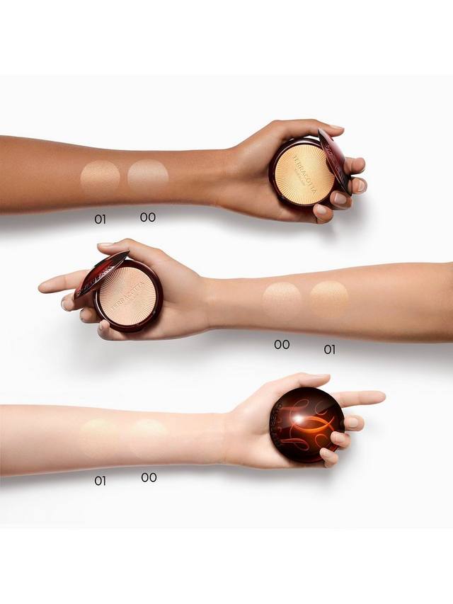 Терракотовый люминайзер The Shimmering Powder для хайлайтинга и золотистого сияния Guerlain, 01 Warm Gold — фото 4