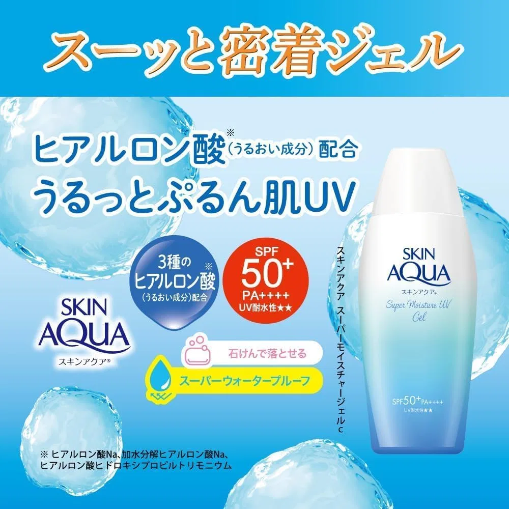 Солнцезащитный гель Skin Aqua Super Moisture UV Gel, SPF 50+ PA++++, Kunutonn, 48 шт., 110 г — фото 2