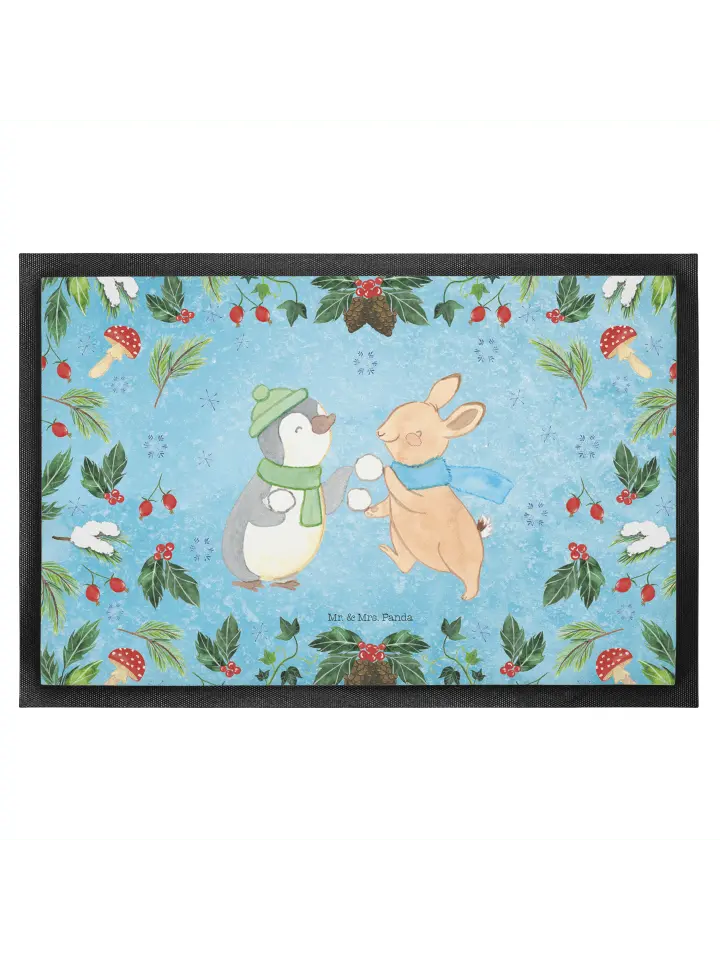 

Коврик для ног Mr. & Mrs. Panda, цвет eisblau