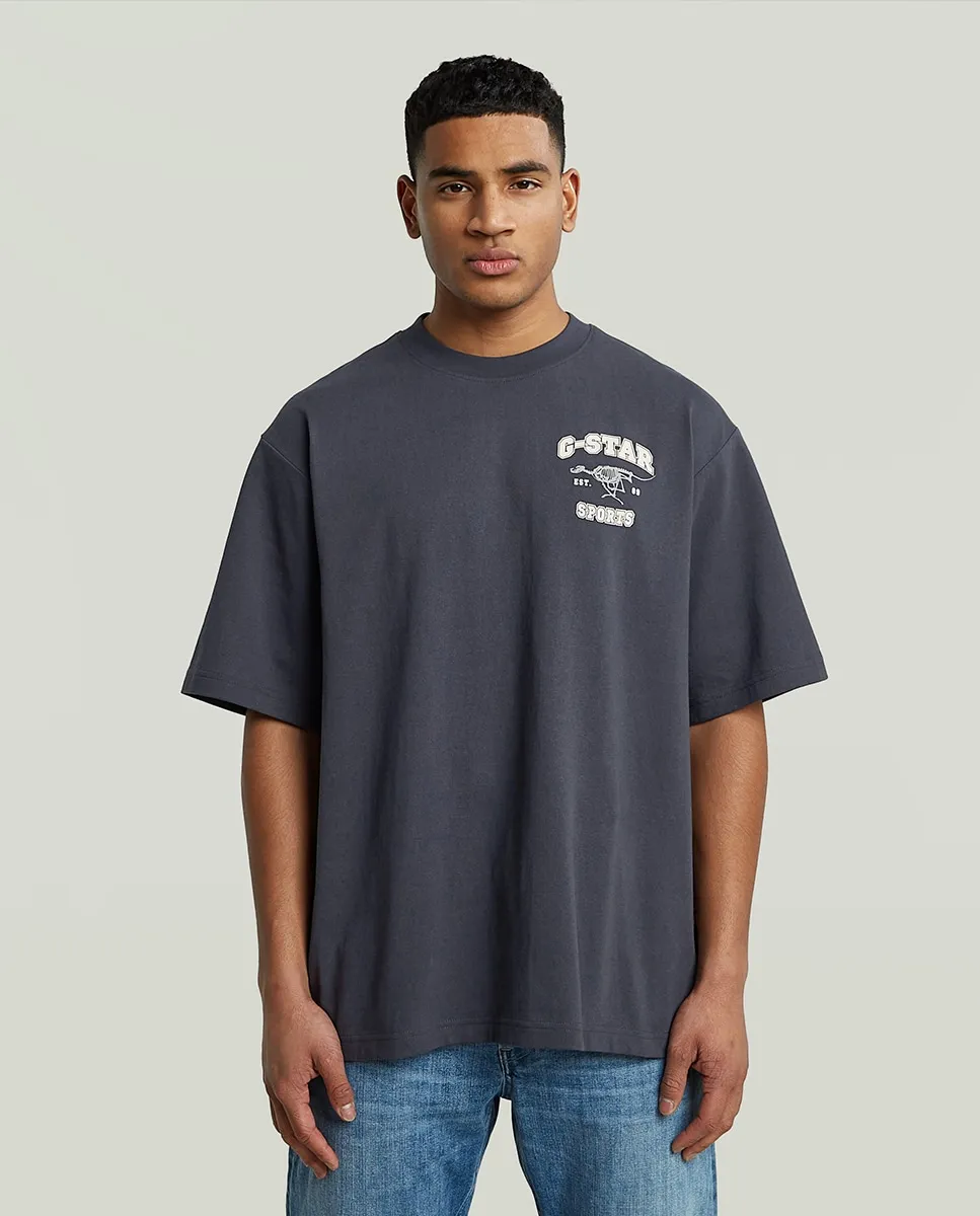 

Мужская футболка Boxy с графикой G-Star, синий