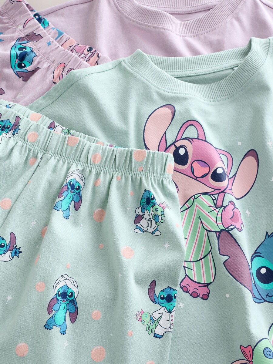 Пижама Next Lilo & Stitch, мятный/пастельно-фиолетовый — фото 4