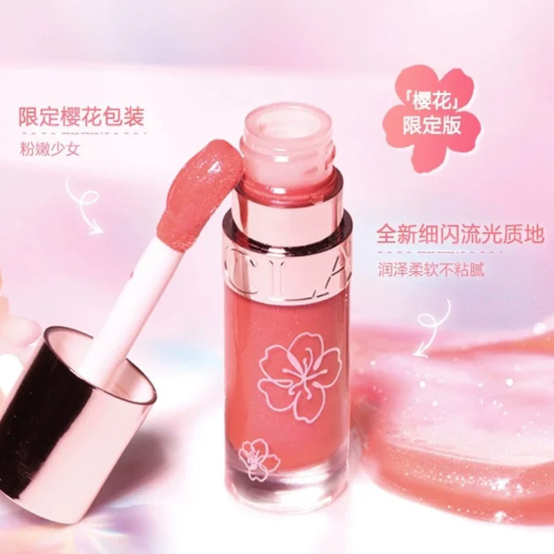 Jiaoyunshi Cherry Blossom Limited масло для губ с растительными экстрактами увлажняющее #26 CLARINS — фото 2