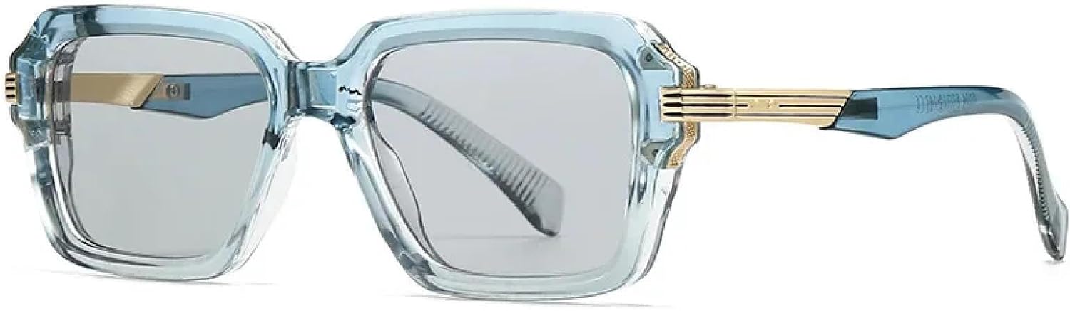 

Солнцезащитные очки с защитой от УФ-излучения UV400 | Двухцветные панк-очки | Для женщин и мужчин, для занятий спортом на открытом воздухе и вождения DSVIGF, Blue Light Black