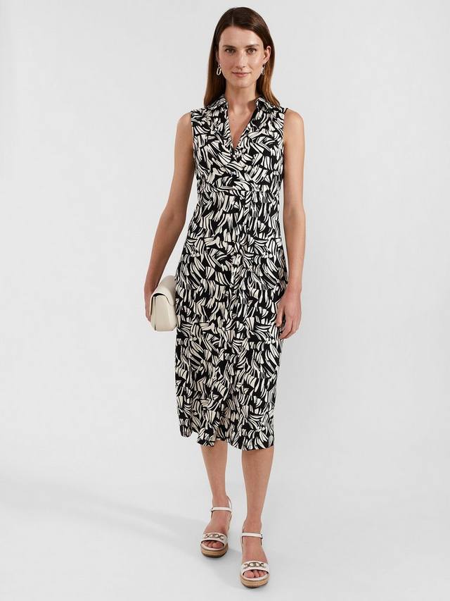 

Миниатюрное платье клариссы Hobbs, цвет Black/Cream