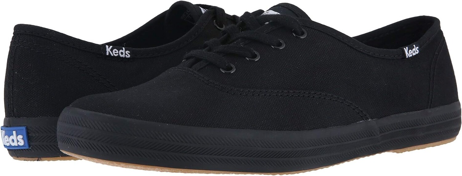 

Кроссовки Champion Canvas Lace-Up Keds, цвет Full Black