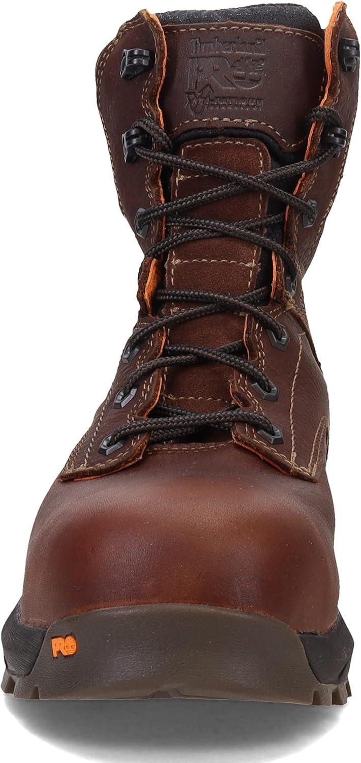 Мужские водонепроницаемые ботинки Timberland PRO 8 с композитным носком Titan EV, коричневый — фото 3