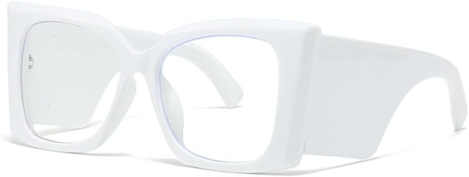 

Винтажные солнцезащитные очки большого размера 2027 года для женщин и мужчин, модные панк-очки в крупной оправе, стильные широкие солнцезащитные очки MTZJH, White Clear