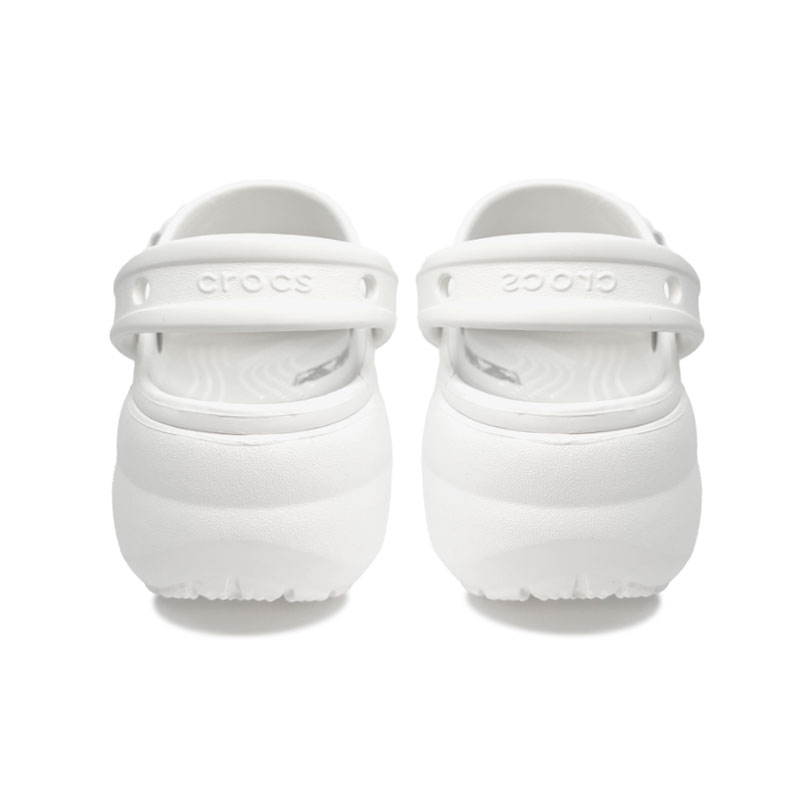 Crocs Классические платформенные клоги White Chocolate Cloud Comfort для женщин в белом цвете, цвет White — фото 4