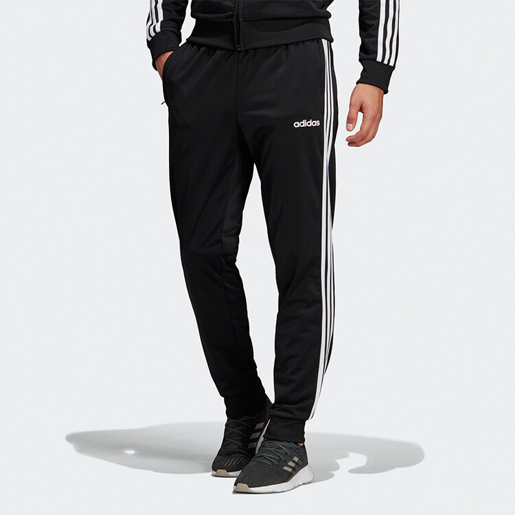 ESSENTIALS Трикотажные спортивные штаны мужские черные Adidas, черный — фото 3