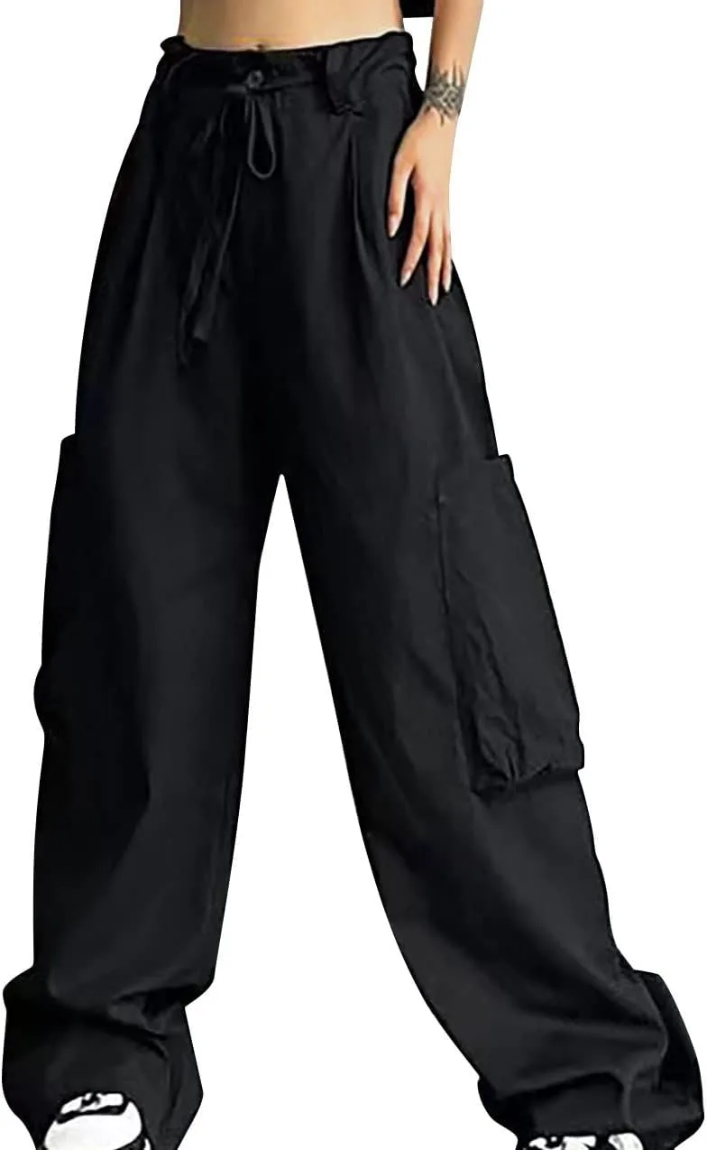 

Женские карго штаны Casual High Waisted Baggy Wide Leg
