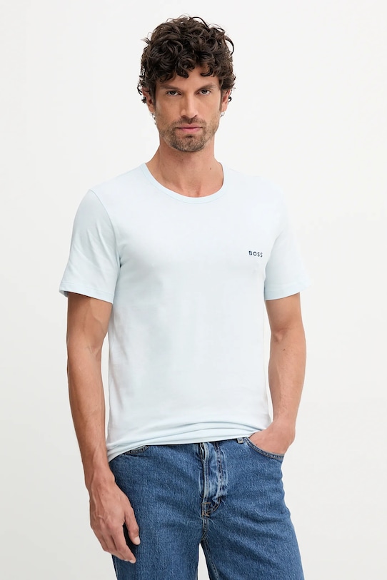 

Упаковка из 3 хлопковых футболок Boss, синий