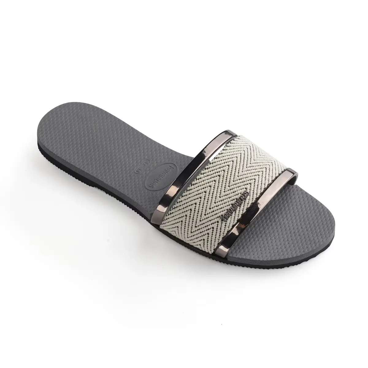 You Trancoso Premium Havaianas Женские шлепанцы, серый/золотой — фото 3
