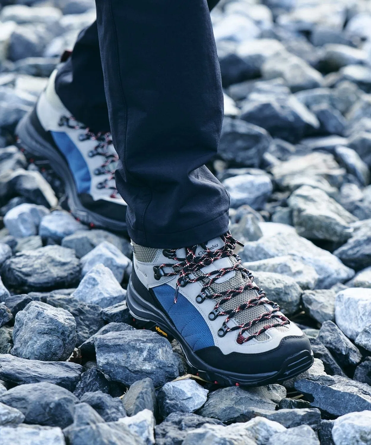 Треккинговые ботинки Columbia Steens Peak Outdry с мембраной Outdry, Vibram Megagrip, серые