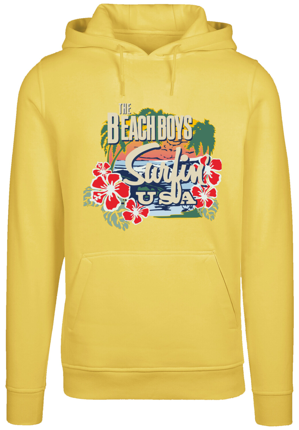 

Пуловер F4NT4STIC Hoodie The Beach Boys Musik Band Tropical, цвет taxi yellow