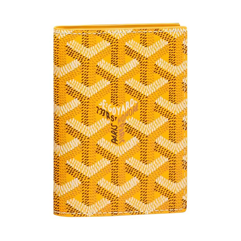 

GOYARD Кожаный держатель для карт Сен-Марк унисекс желтый