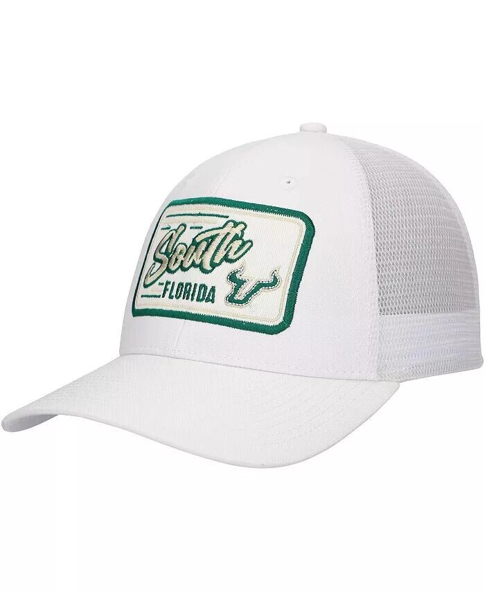

Мужская белая регулируемая кепка South Florida Bulls Brant Trucker Ahead, белый