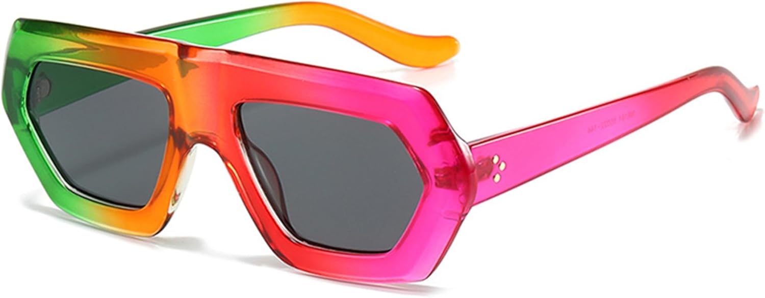 

Женские солнцезащитные очки Bullabulling Square в стиле ретро с прозрачными линзами цвета океана и защитой от УФ-излучения UV400. Мужские модные солнцезащитные очки с леопардовым принтом и цветом шампанского, Purple